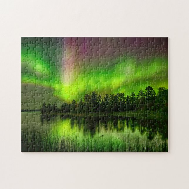 Puzzle Aurora boreal de Minnesota (Horizontal)