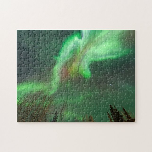 Puzzle Aurora Boreal Luz del Norte | Fairbanks (Horizontal)