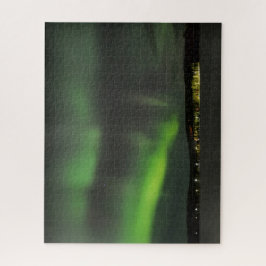Puzzle Aurora borealis en el cielo de Laponia