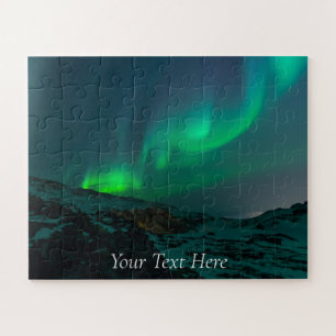 Puzzle Aurora Borealis Starry Night Stars Sky Winter