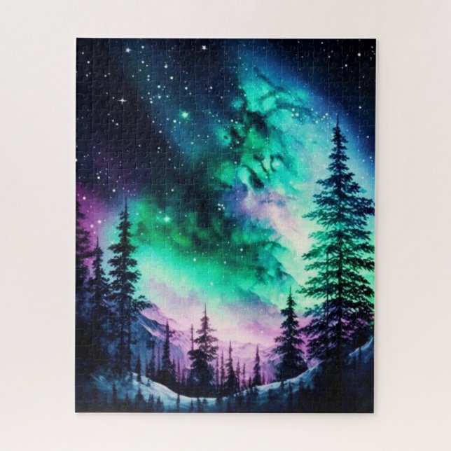 Puzzle Aurora Celestial Borealis Luces del Norte Vivid (Vertical)