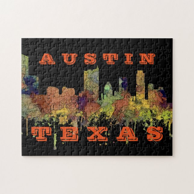 Puzzle Austin, horizonte de Tejas - piel de ante del (Horizontal)