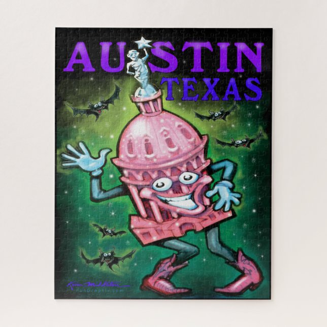 Puzzle Austin Texas Poster (Vertical)