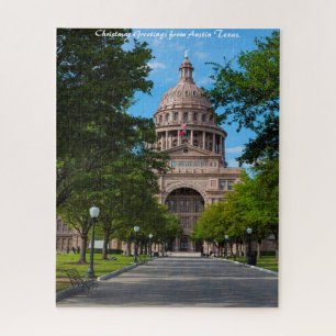 Puzzle Austin Texas. Saludos de Navidad