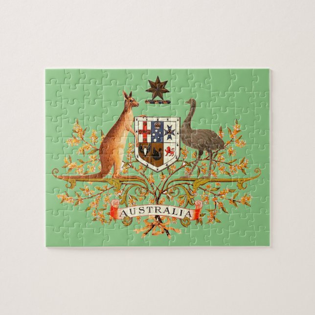 Puzzle australia coat of arms (Horizontal)