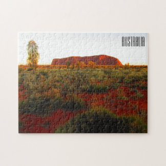 Puzzle australia del desierto de uluru