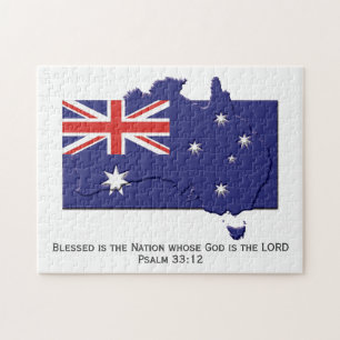 Puzzle AUSTRALIA   Nación Bendecida   BANDERA AUSTRALIANA