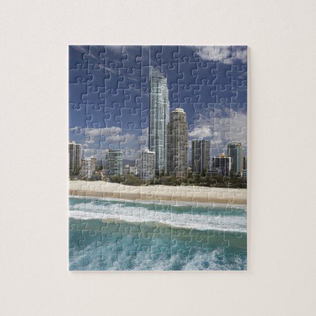 Puzzle Australia, Queensland, Gold Coast, surfistas (Vertical)