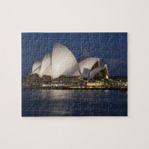 Puzzle Australia, Sydney. Casa de la Ópera por la noche e