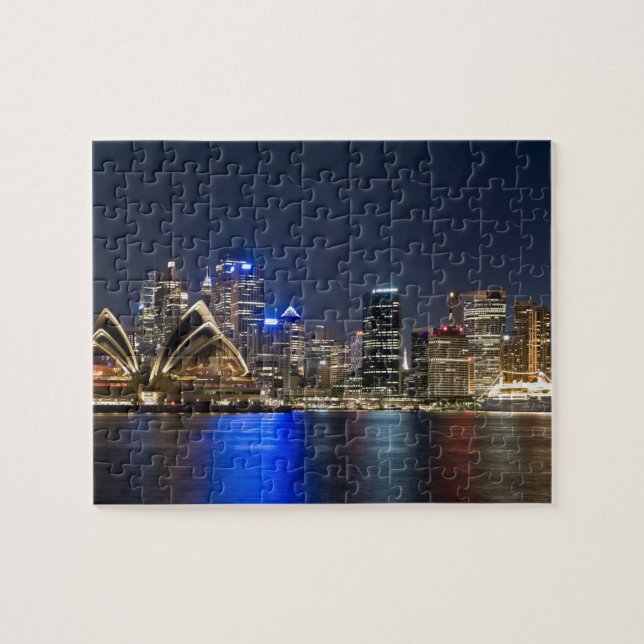 Puzzle Australia, Sydney. Skyline con Ópera vista (Horizontal)