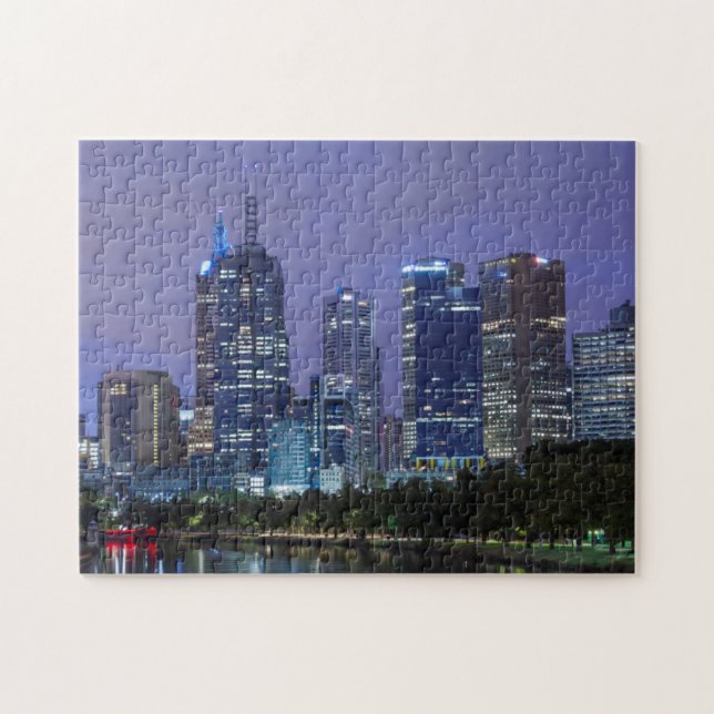 Puzzle Australia, Victoria, Melbourne, horizonte a lo lar (Horizontal)