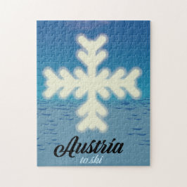 Puzzle Austria para esquiar