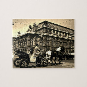 Puzzle Austria Viena Fiaker Staatsoper ópera antigua
