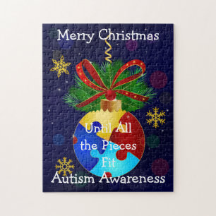 Puzzle Autismo Navidades Bauble