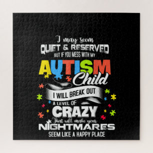 Puzzle autista  Niño del autismo voy a romper un nivel