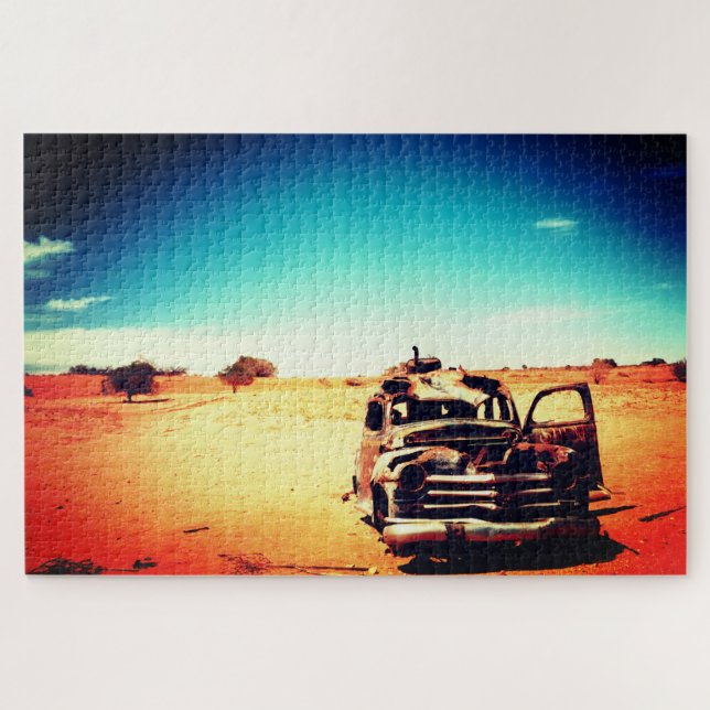 Puzzle Auto antiguo abandonado (Horizontal)