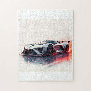 Puzzle Auto deportivo futurista - Diseño elegante generad