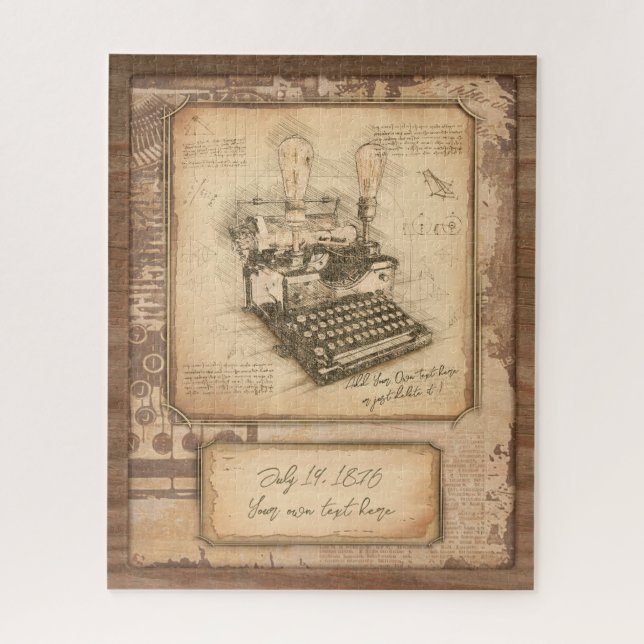 Puzzle Autor de libros / escritor / editor. Regalo de art (Vertical)