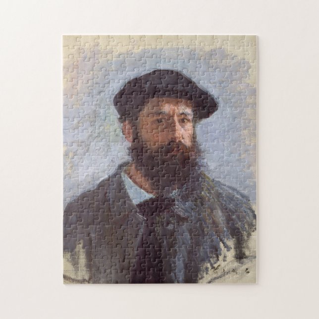 Puzzle Autoretrato con un Bella Artes de Beret Monet (Vertical)