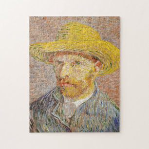 Puzzle Autorretrato con un sombrero de paja Vincent van G