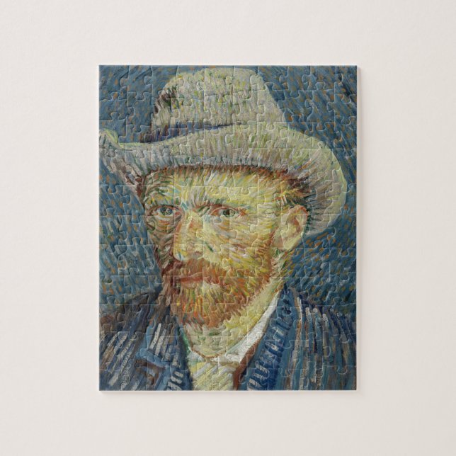 Puzzle Autorretrato de Vincent van Gogh con el sombrero (Vertical)