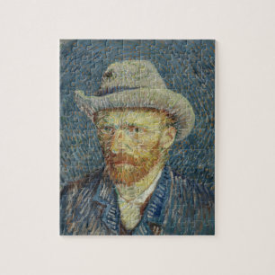 Puzzle Autorretrato de Vincent van Gogh con sombrero de f