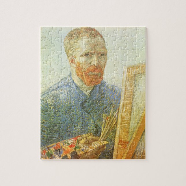 Puzzle Autorretrato frente al caballete, Vincent van Gogh (Vertical)