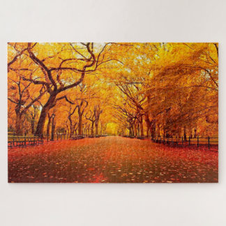 Puzzle Autumn Golden Path