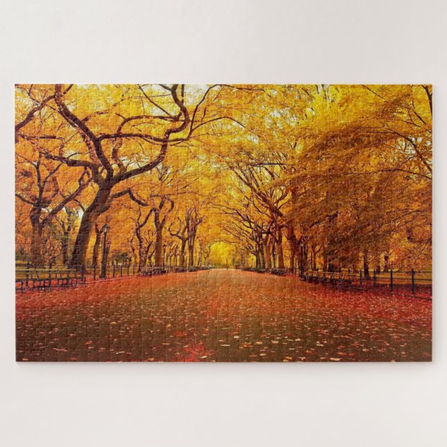 Puzzle Autumn Golden Path (Horizontal)