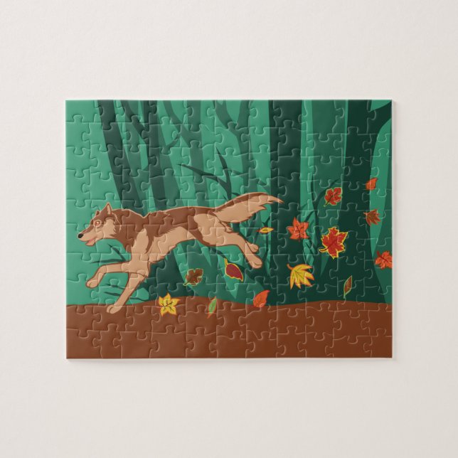 Puzzle Autumn Wolf (Horizontal)