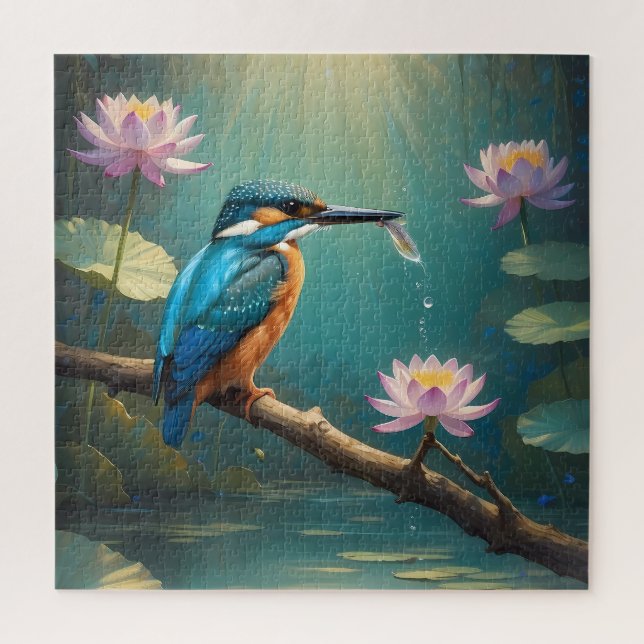 Puzzle Ave elegante de Kingfisher (Vertical)