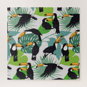 Puzzle Ave Turca: Patrón de hojas de palmera