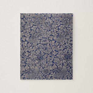 Puzzle Ave y anémona por William Morris Vintage Pattern