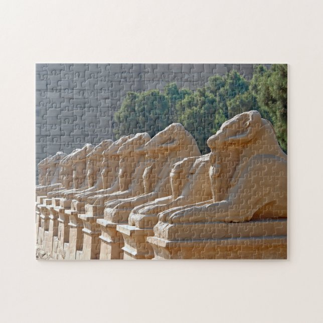Puzzle Avenida de las esfinges en el templo de Karnak - E (Horizontal)