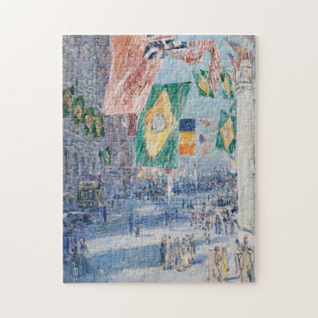 Puzzle Avenida de los Aliados | Childe Hassam (Vertical)