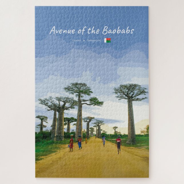 Puzzle Avenida de los Baobabs, Madagascar - Paisaje (Vertical)