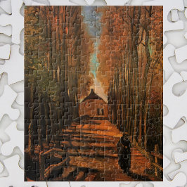 Puzzle Avenida de Poplars en otoño por Vincent van Gogh