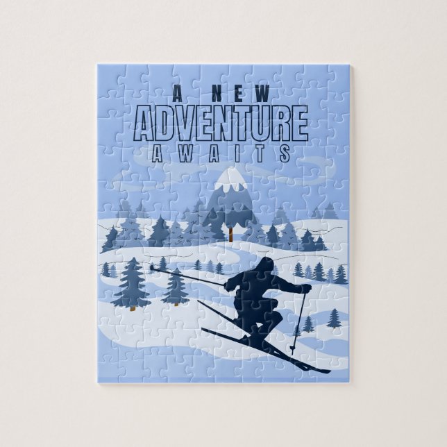 Puzzle Aventura al aire libre snowboard Winter (Vertical)