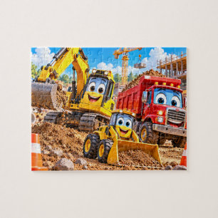 Puzzle Aventura de camión de construcción