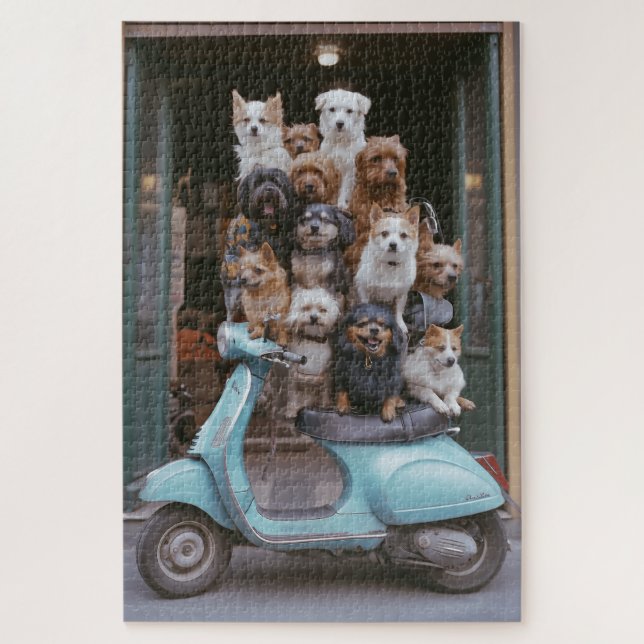 Puzzle Aventura de Vespa Puppy (Vertical)