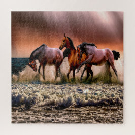 Puzzle Aventura en el lago Wild Horses