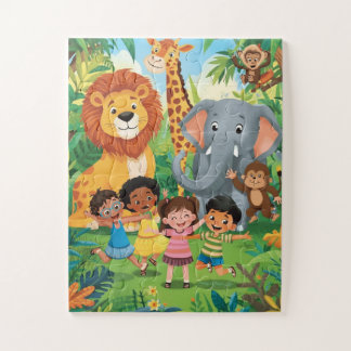 Puzzle Aventura en Safari: Conoce a los Amigos Salvajes