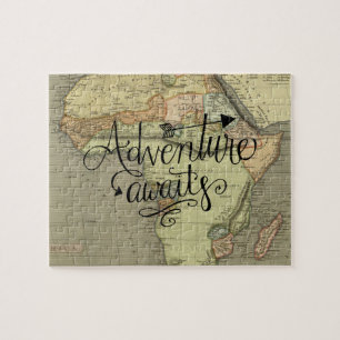 Puzzle Aventura Espera Mapa del Mundo Antiguo