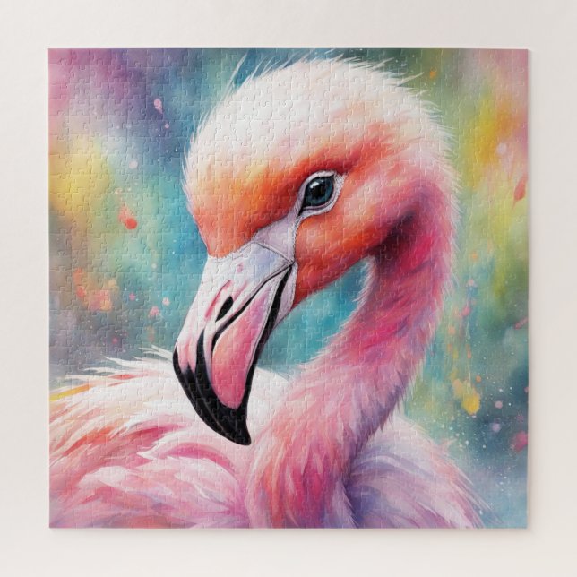 Puzzle Aves arcoiris Flamingo 2 (Vertical)