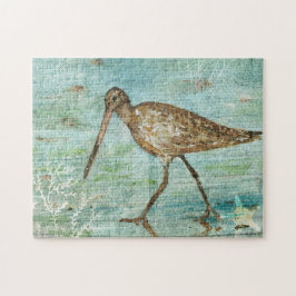Puzzle Aves Coastal Beach Art Snipe