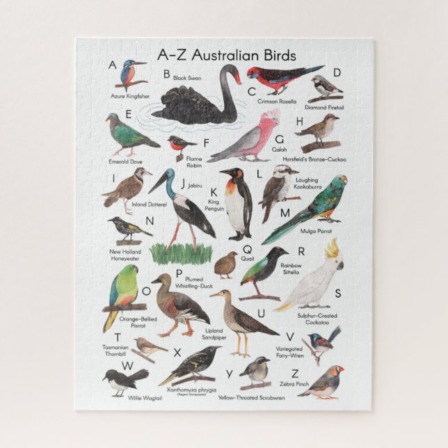 Puzzle Aves de Australia  (Vertical)
