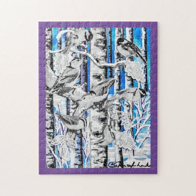 Puzzle Aves de Invierno (Vertical)