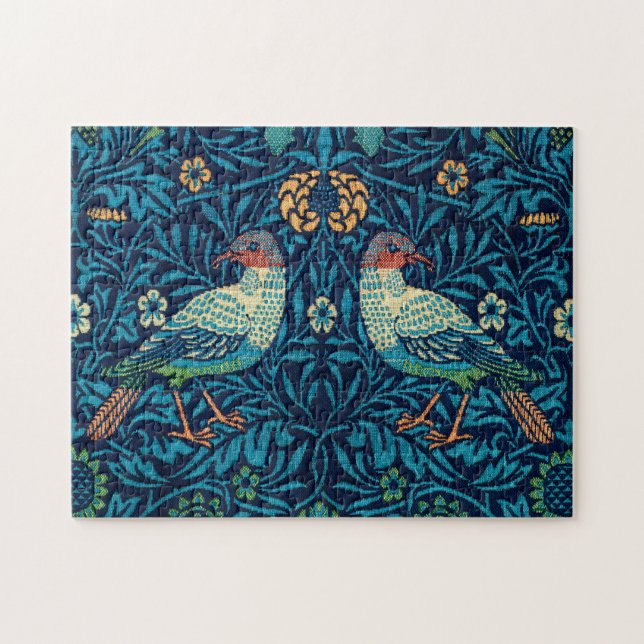 Puzzle Aves de William Morris (Horizontal)
