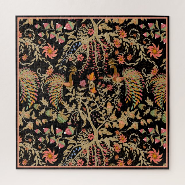 Puzzle Aves del paraíso, ilustracion, jardín, cosecha (Vertical)