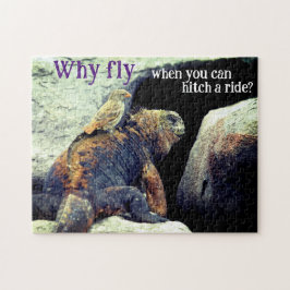 Puzzle Aves e Iguana marina